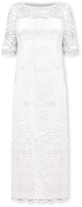Women's Lila 3/4 Sleeve Lace Maxi Gown