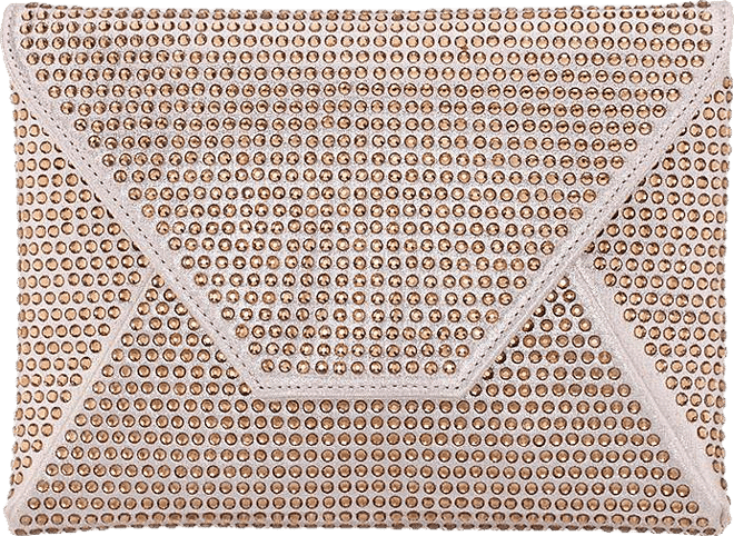 Crystal Encrusted Square Envelope Clutch