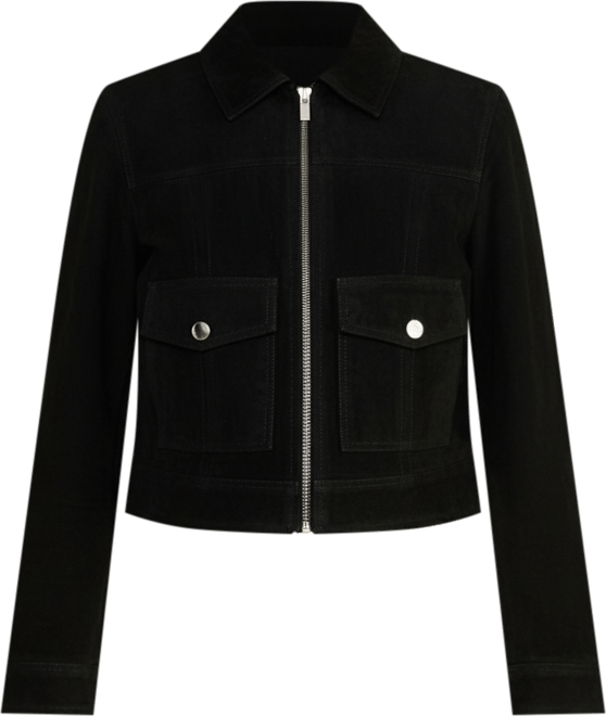 Women's Cropped Suede Jacket, Created For Macy's