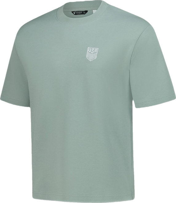 Men's and Women's White Usmnt Luxe Signature Knit T-Shirt