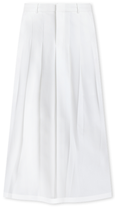 Women's Fly-Front Pleated Maxi Skirt