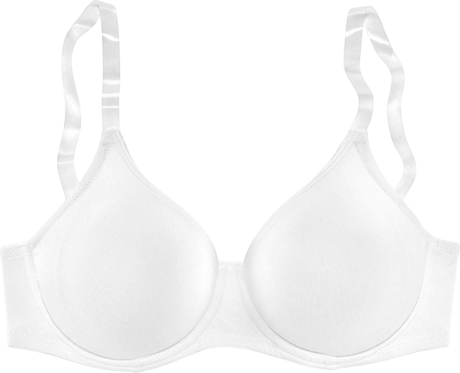 Women's B-ddd Clear Strap No-Padding Underwire T-Shirt Bra