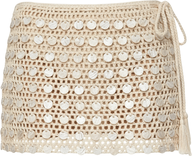 Women's Alora Iridescent Crochet Mini Skirt