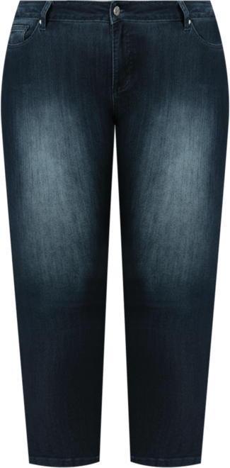 Plus Size Curvy-Fit Cropped Skinny Jeans