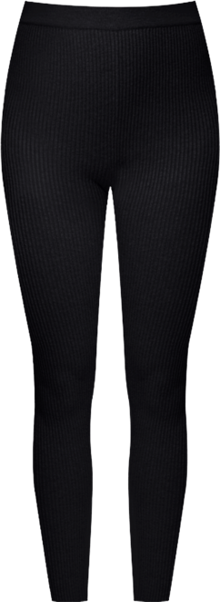 Women's Grey Naaya Ribbed Leggings