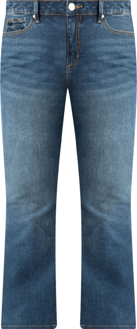Plus Size Denim high rise bootcut in 32" inseam