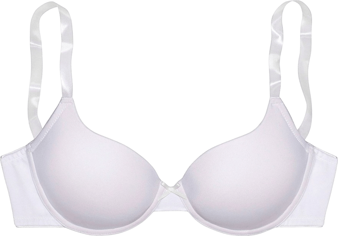 Women's Aa-dd Clear Adjustable Strap Underwire T-Shirt Bra