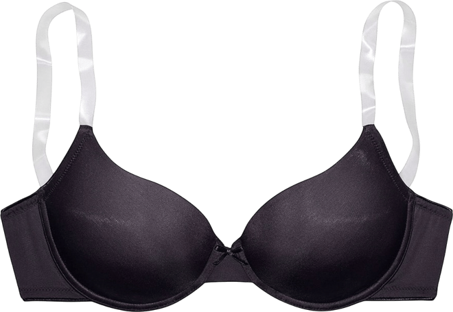 Women's Aa-dd Clear Adjustable Strap Underwire T-Shirt Bra