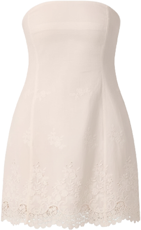 Women's Strapless Peplum Mini Dress