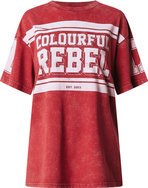 Women's Logo Block Acid Wash Loosefit Tee