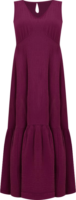 Women's Organic Cotton Coastal Double Gauze Beach To Brunch Dress