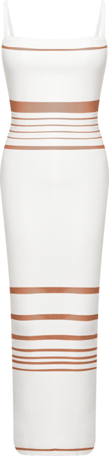 Women's Striped Rib Knit Dress