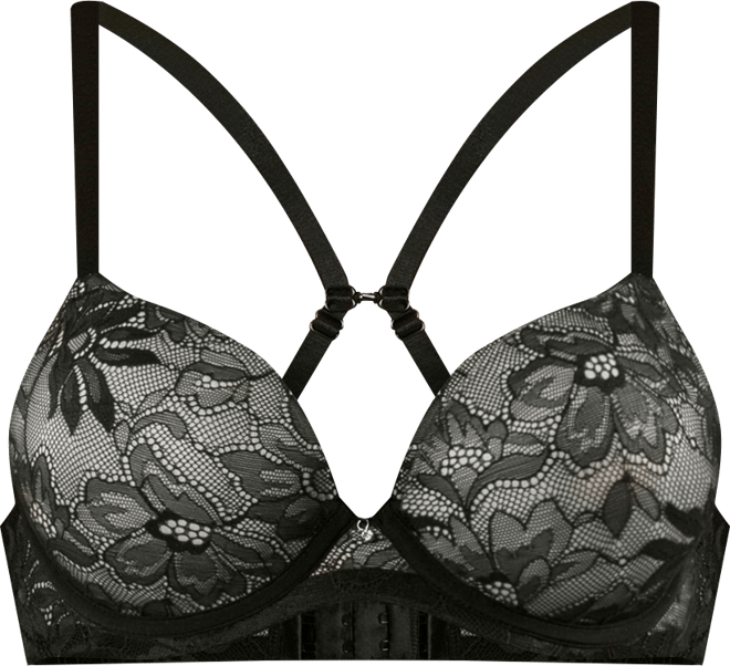 Women's Luxlacy Lace T-Shirt Bra, Black, 40H