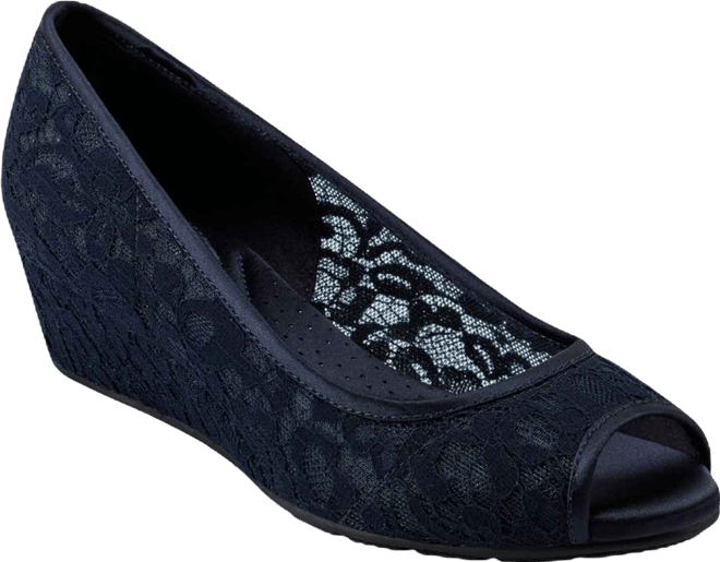 Women's Candra Peep Toe Wedge Dress Pumps