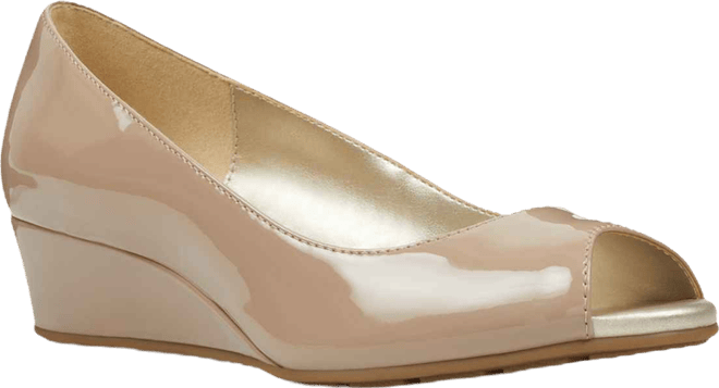 Women's Candra Peep Toe Wedge Dress Pumps