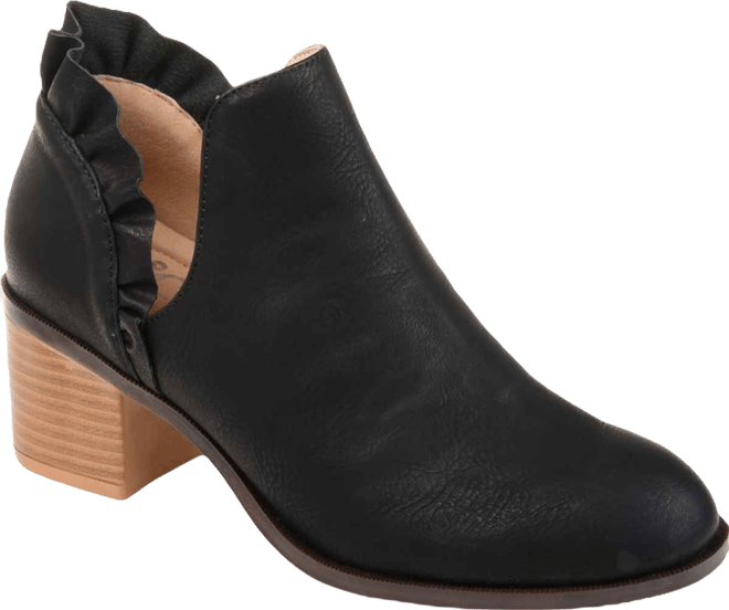 Women's Lennie Ruffle Detail Stacked Block Heel Booties