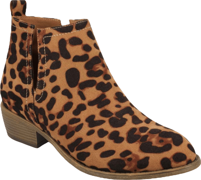 Women's Rimi Notched Ankle Stacked Heel Booties