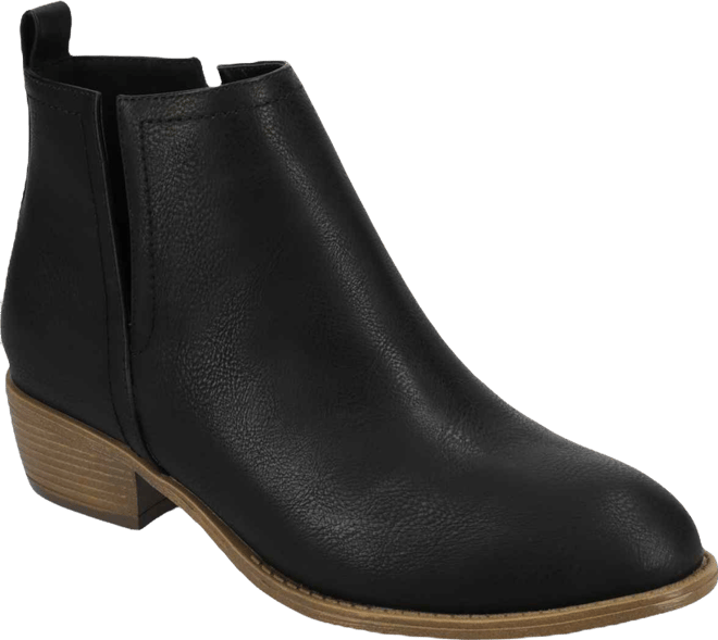 Women's Rimi Notched Ankle Stacked Heel Booties