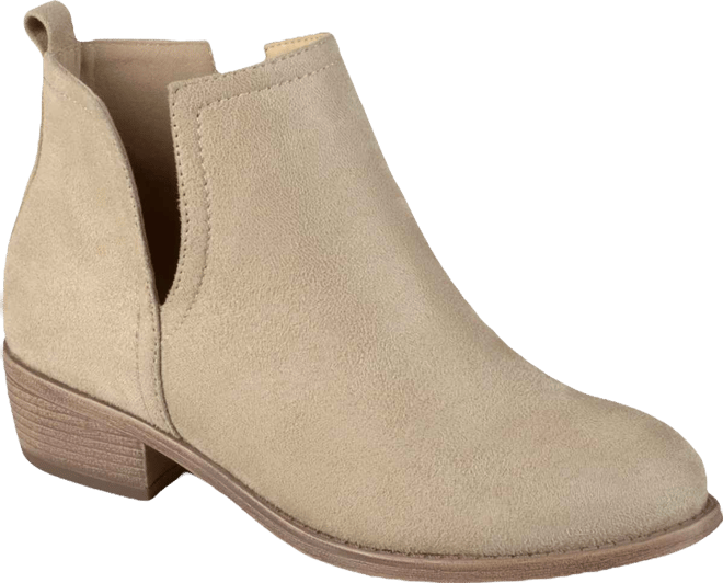 Women's Rimi Notched Ankle Stacked Heel Booties