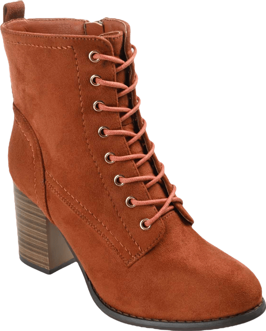 Women's Baylor Lace Up Stacked Heel Booties