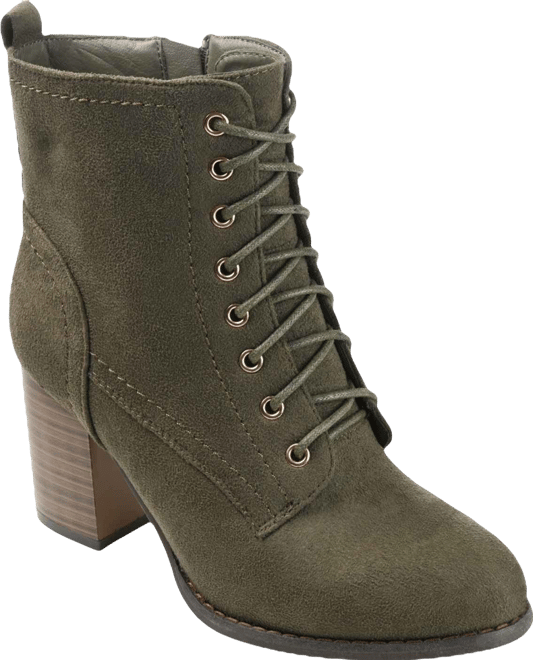 Women's Baylor Lace Up Stacked Heel Booties