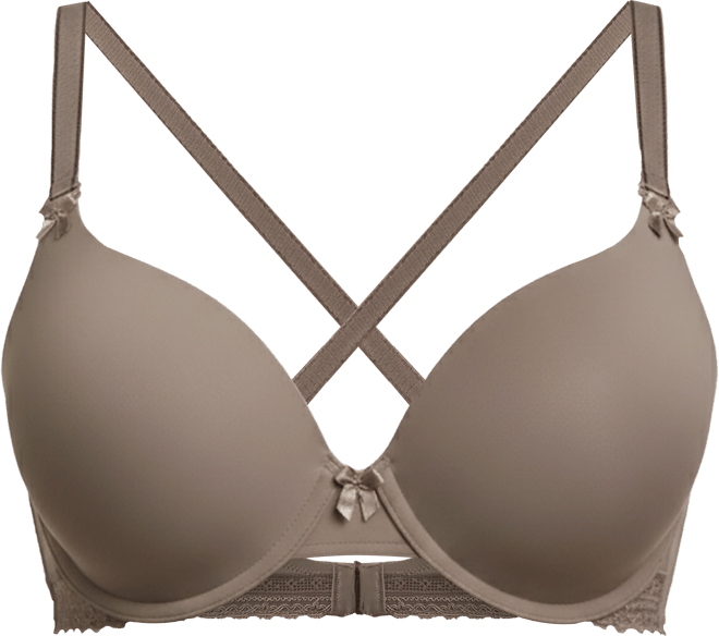 Gorgeous Women's T-shirt Bra with Lace Trim