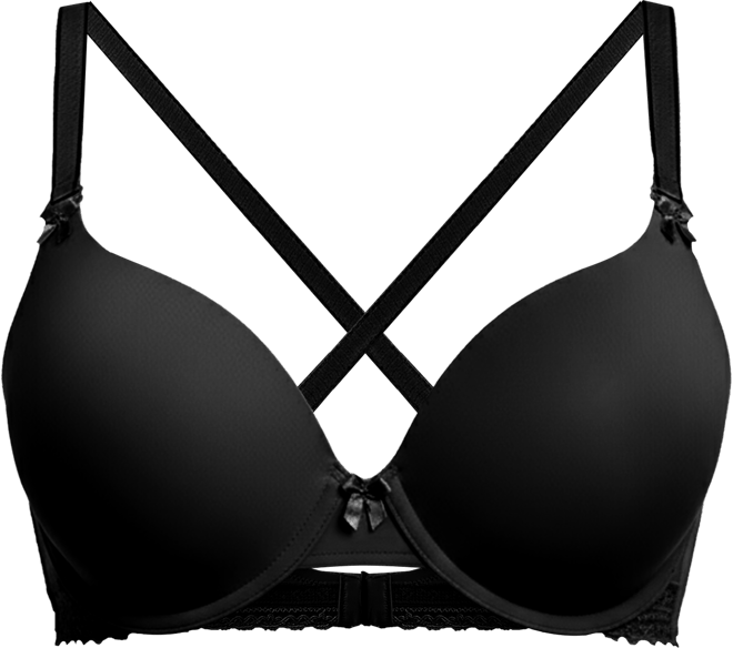 Gorgeous Women's T-shirt Bra with Lace Trim