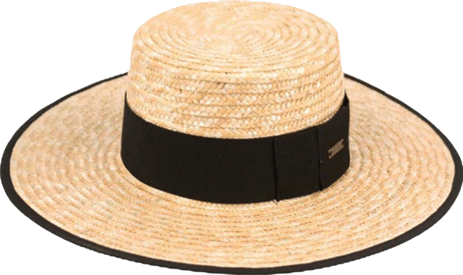 Angela & William Braid Natural Straw Women's Boater Hat