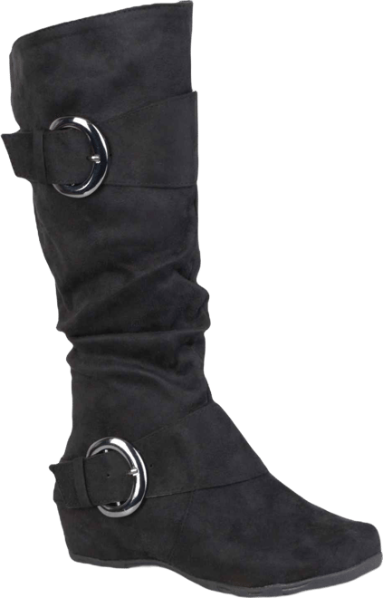 Women's Jester Rouched Buckle Mid Shaft Boots