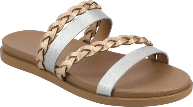 Women's Colette Braided Strappy Open Toe Flat Sandals