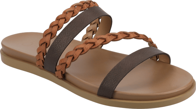 Women's Colette Braided Strappy Open Toe Flat Sandals