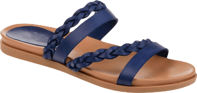 Women's Colette Braided Strappy Open Toe Flat Sandals