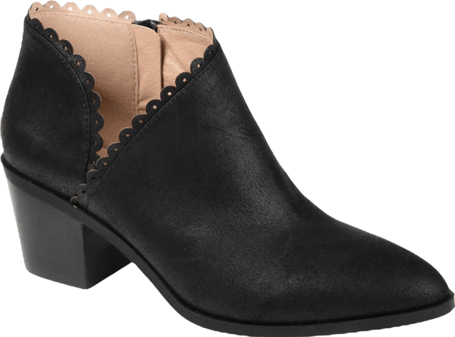 Women's Tessa Scalloped Block Heel Booties