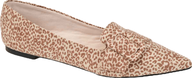 Women's Audrey Buckle Pointed Toe Ballet Flats