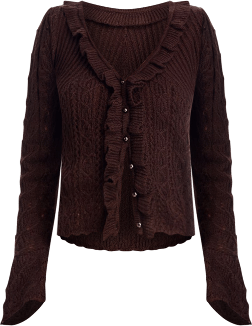 V Neck Cardigan Sweater