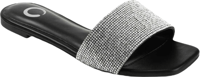 Women's Grayce Rhinestone Flat Sandals