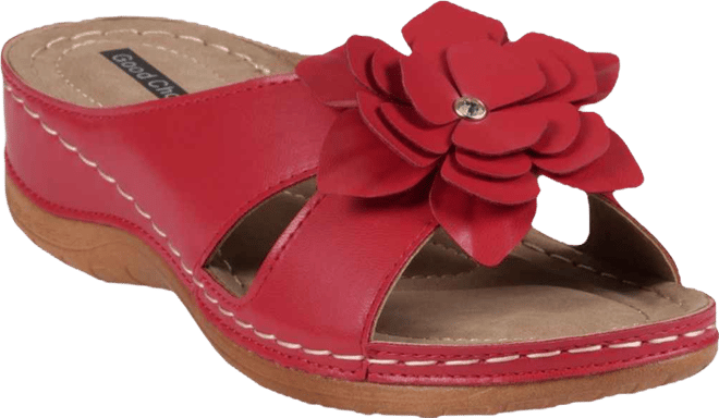 Women's Joy Flower Rosette Comfort Sandals