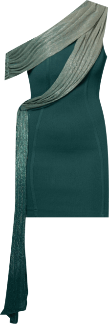 Women's Asymmetric Drape Mini Dress