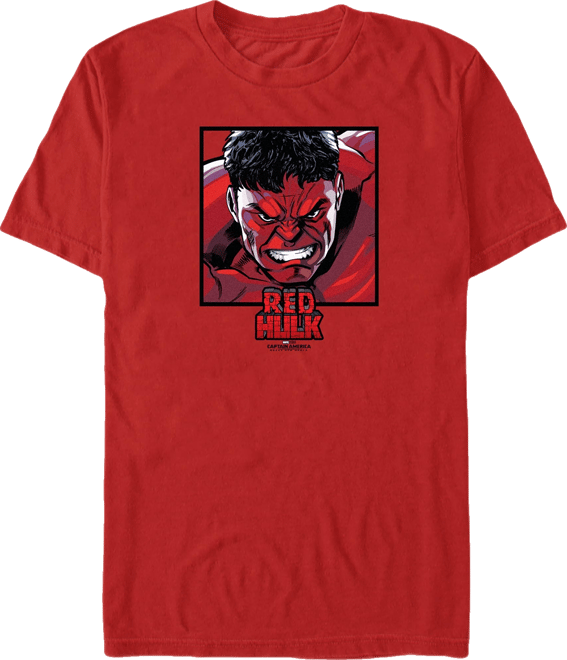 Men's Anger Red Square Short Sleeve T-Shirt