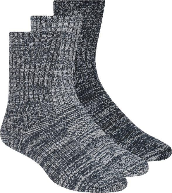 Men's 3-Pack Ribbed Crew Dress Socks