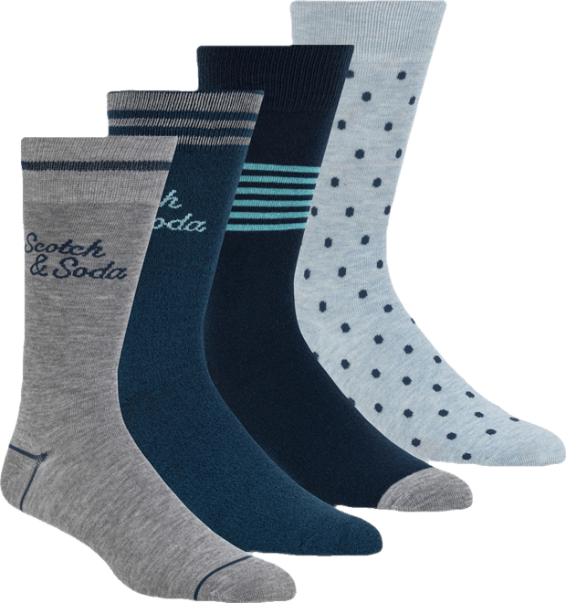 Men's 4-Pack Patterned Dress Socks