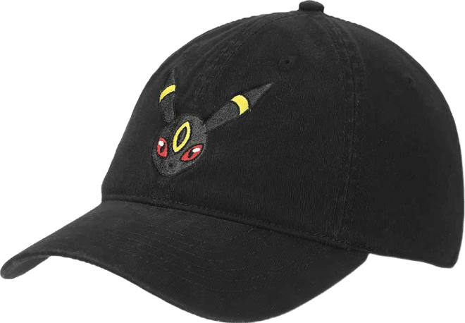 Men's  Umbreon Face Black Unstructured Baseball Cap