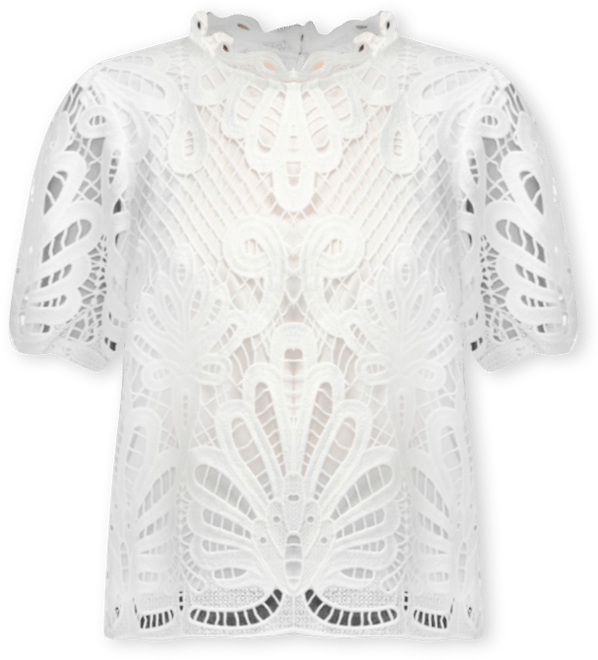 Women s Mock Neck Lace Top