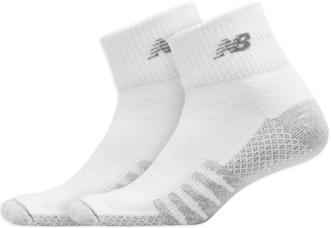 New Balance Unisex Coolmax Quarter Socks 2 Pack