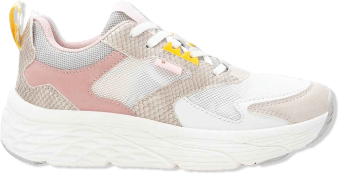Women's Sneakers By White With Multicolor Accent