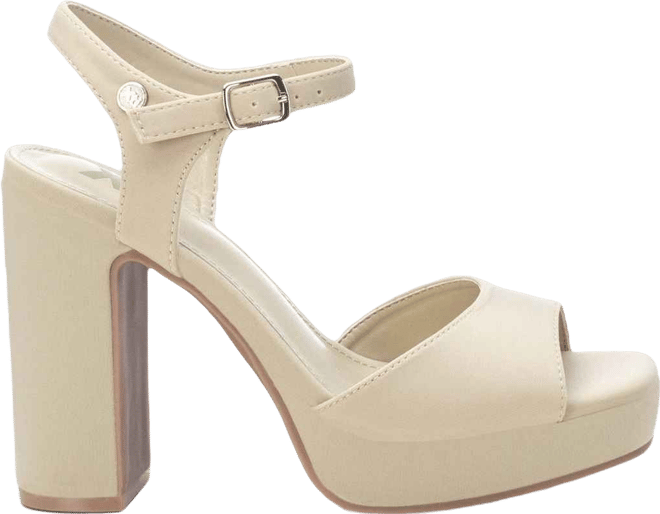 Women's Heel Sandals By , Ivory