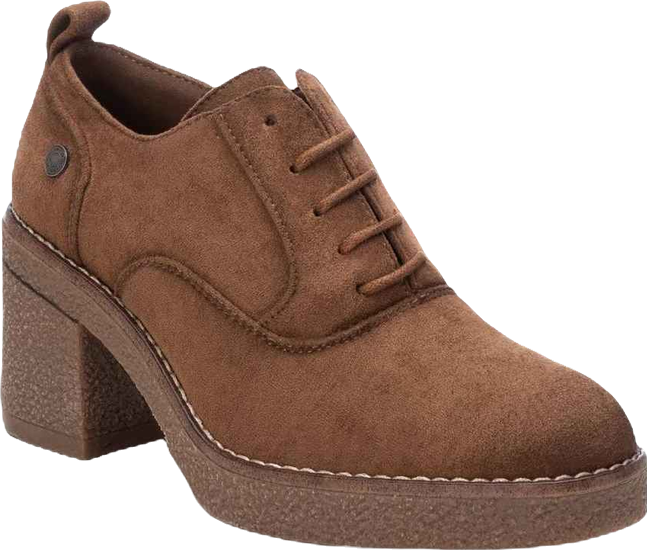 Women's Suede Heeled Oxfords By 