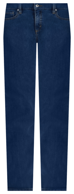 Petite Mid-Rise Straight-Leg Denim Jeans, Exclusively at Macy's