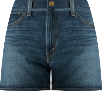 Women's Cotton Cinch-Waist Denim Shorts