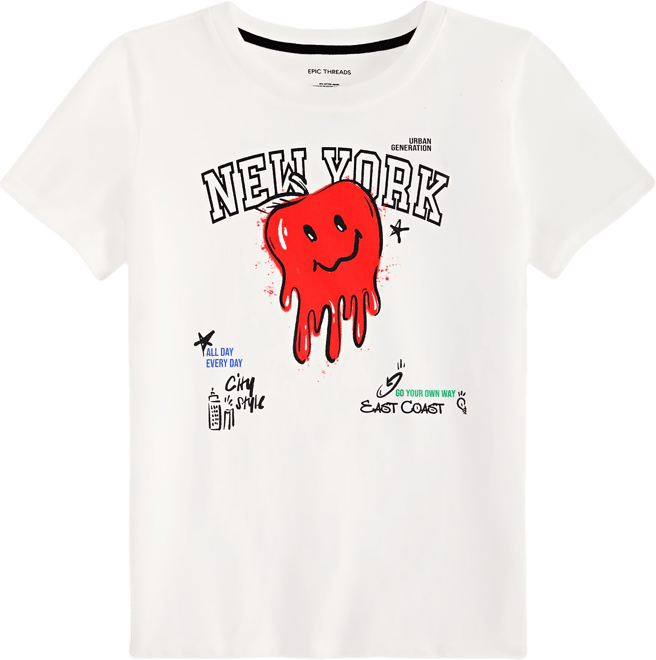 Little & Big Boys New York Apple T-Shirt, Exclusively at Macy's